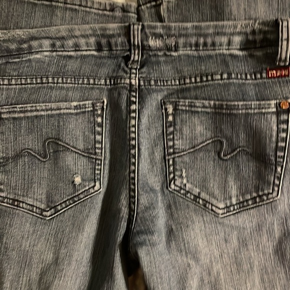 Makers of the original size 31 bootcut jeans mid wash low rise 8 inch rise Y2K - Picture 6 of 7